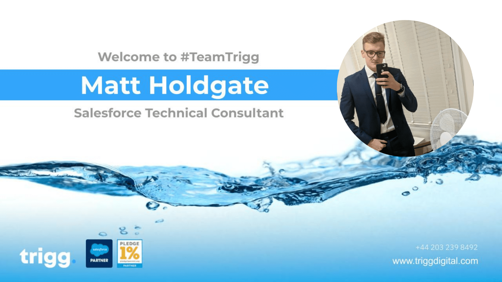 Welcome to the team - Matt Holdgate